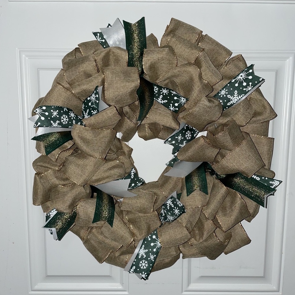 Handmade holiday bubble wreath, completely customizable.